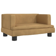 Lettino per Cani Marrone 60x40x30 cm in Velluto CFW9697057