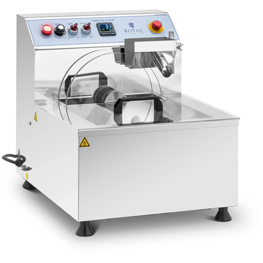 Temperatrice per cioccolato in acciaio inox 750 watt 8 litri acciaio inox argento 14_0010117