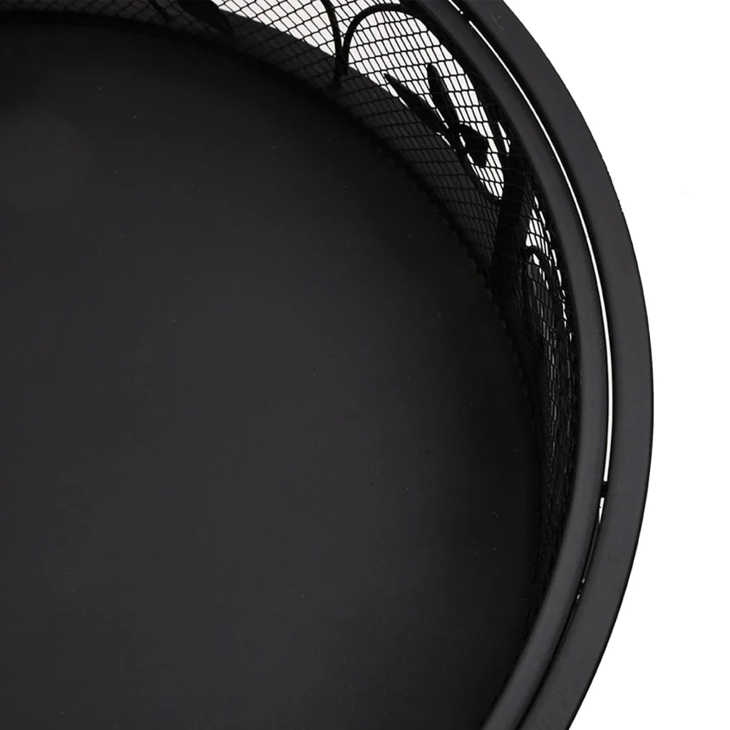 Braciere con attizzatoio 50 cm XXL acciaio 02_0005923