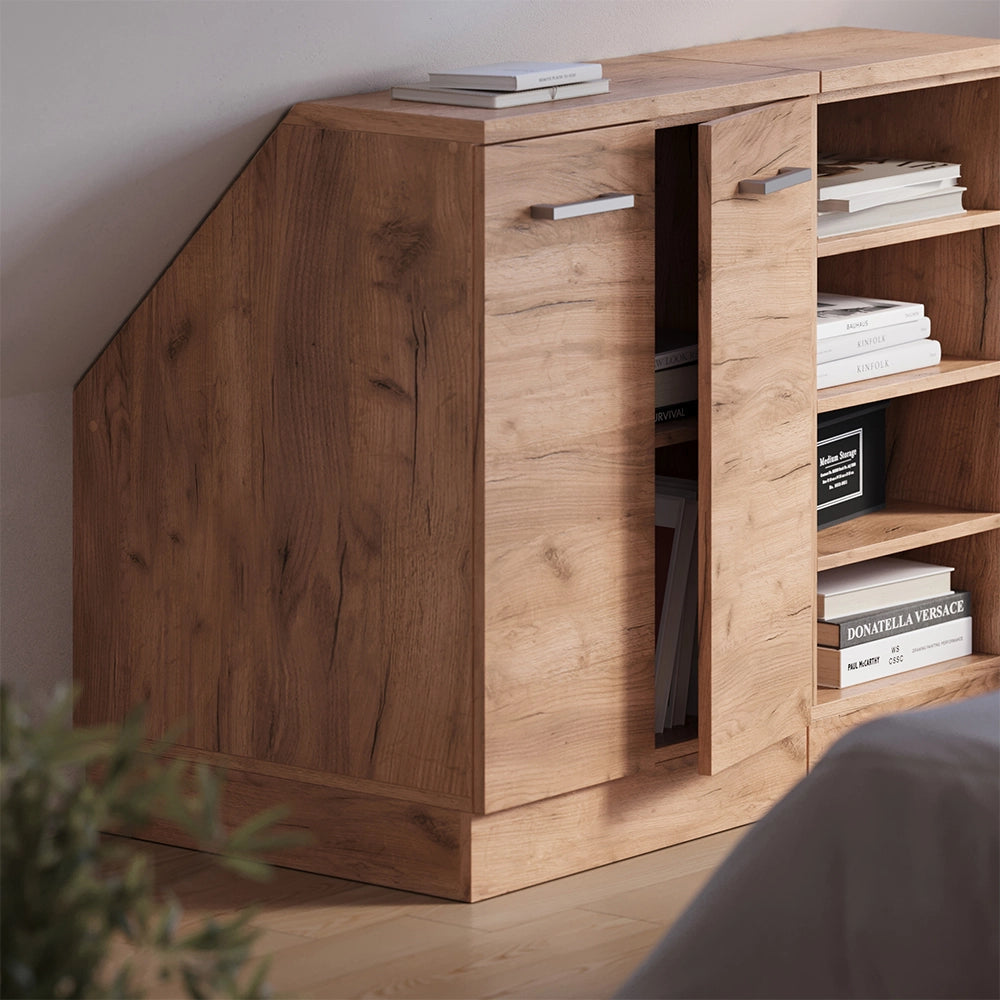 Mobile sottotetto Rion Rovere dorato/Rovere dorato 60 x 83.8 cm con 2 porte, carcassa 60 cm profondità Vicco