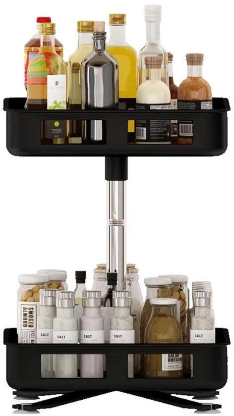 Organizzatore multifunzionale per cucina - rotazione 360° - acciaio inossidabile