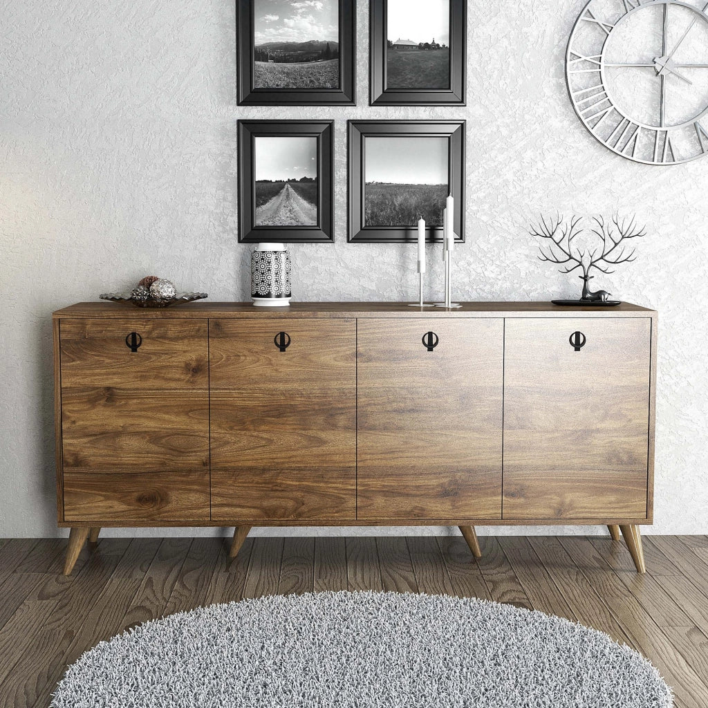 Credenza in legno "Elite" - 180 x 45 x 80 cm - Marrone