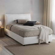 Arnaldo, Letto Piazza e Mezza Sfoderabile Made in Italy, Bianco
