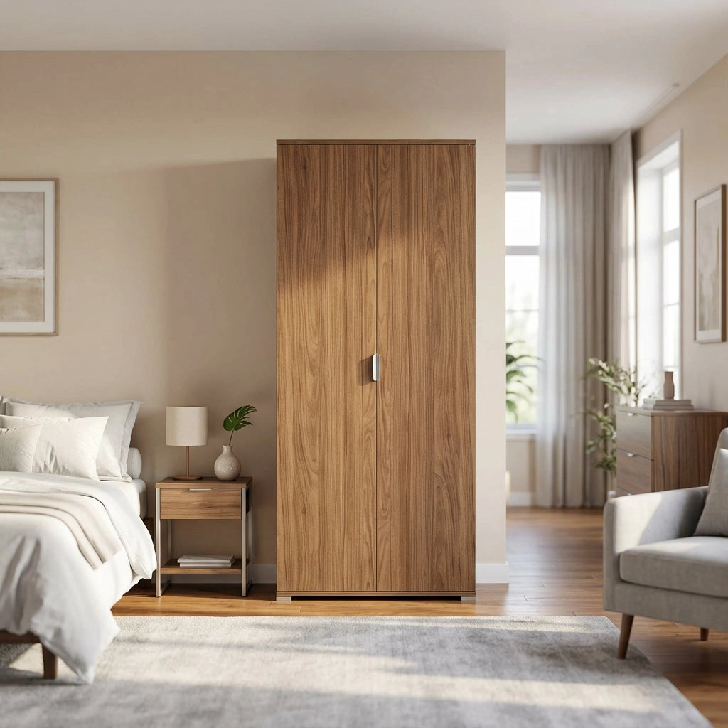 Armadio due ante 180 in Legno Composito cm 75x38x174 - MALCOLM