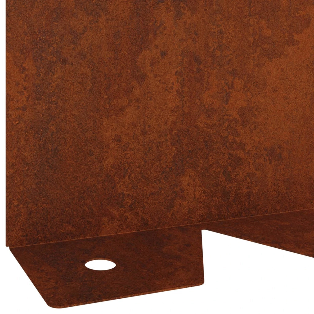 Bordura per Prato 20 pcs 102 x 10 x 4 cm Acciaio Ruggine 8008761