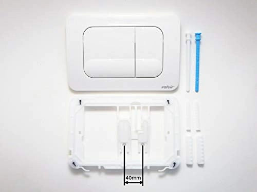 Placca bianca ricambio bagno doppio scarico 245x165 vs0870501 valsir