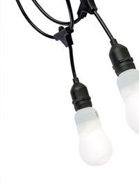 Cavo per Esterno con 5 Portalampade E27 5m in Termoplastico Sovil Bianco