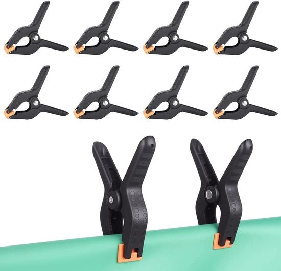 Set di 8 Grandi Viti a 10 cm - Viti per sfondi fotografici, Viti a Tensione e per lavorazione del legno per progetti DIY e studi fotografici