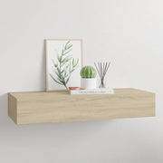 Scaffale con Cassetti da Parete Rovere 60x23,5x10 cm in MDF 330261