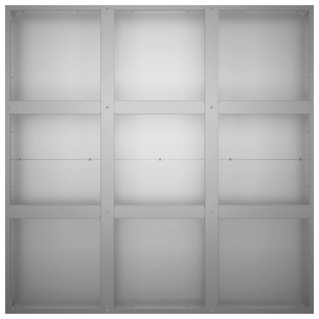 Vaso da giardino Argento 100 x 100 x 40 cm Acciaio zincato 8005755