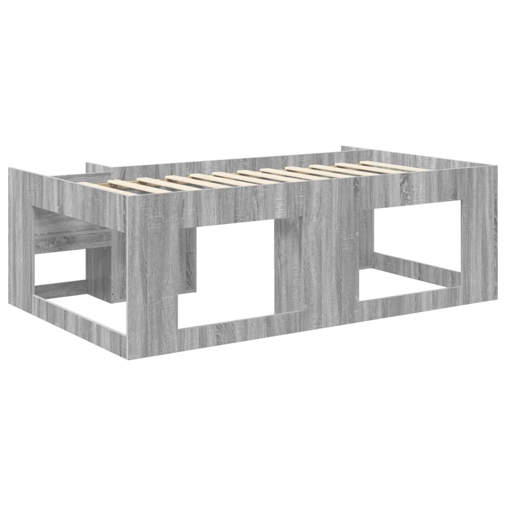 Struttura per Letto per Bambini con Ripostiglio Sonoma grigio 3422616
