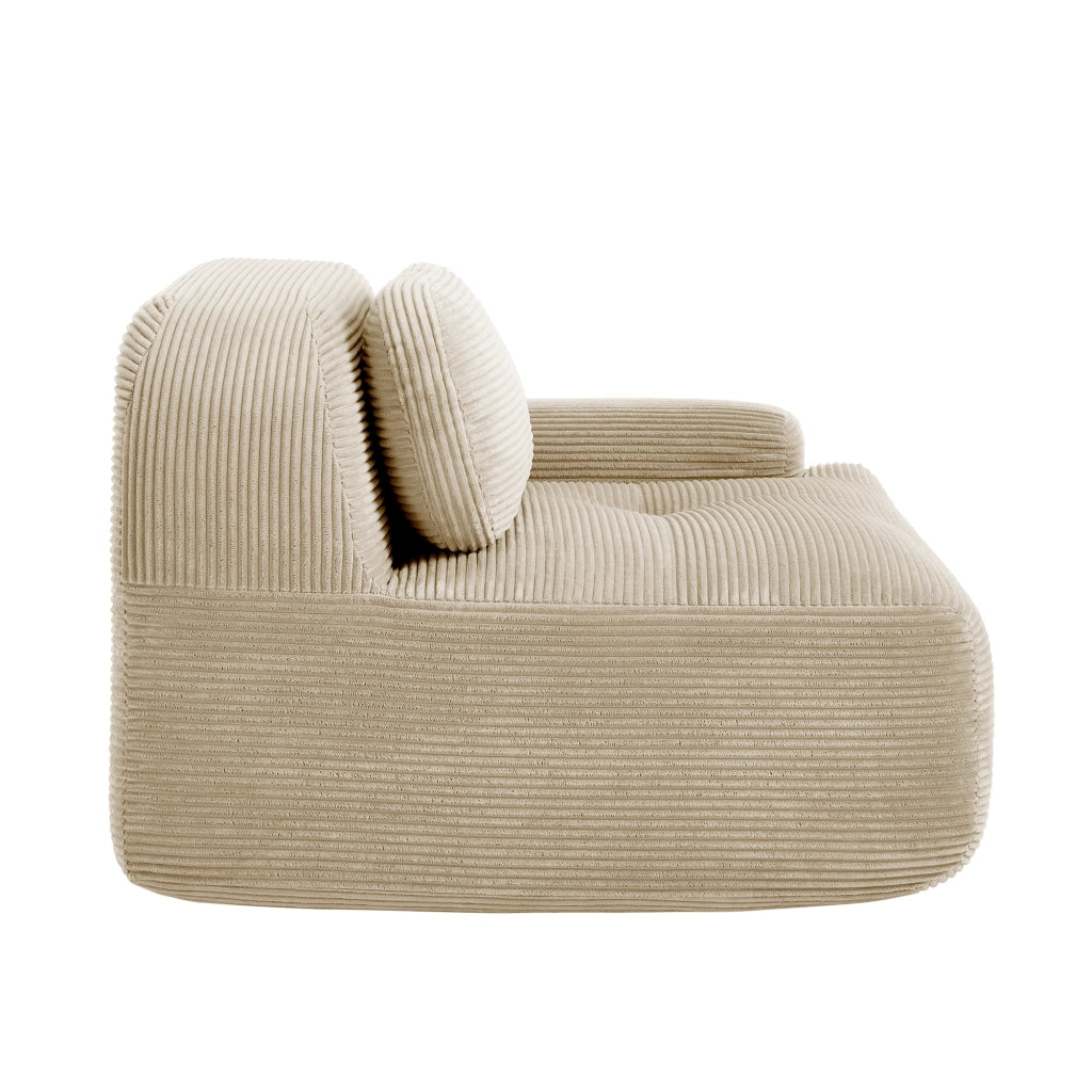 Divano angolare Hamlet LSF - Zephmum - Tessuto corda beige