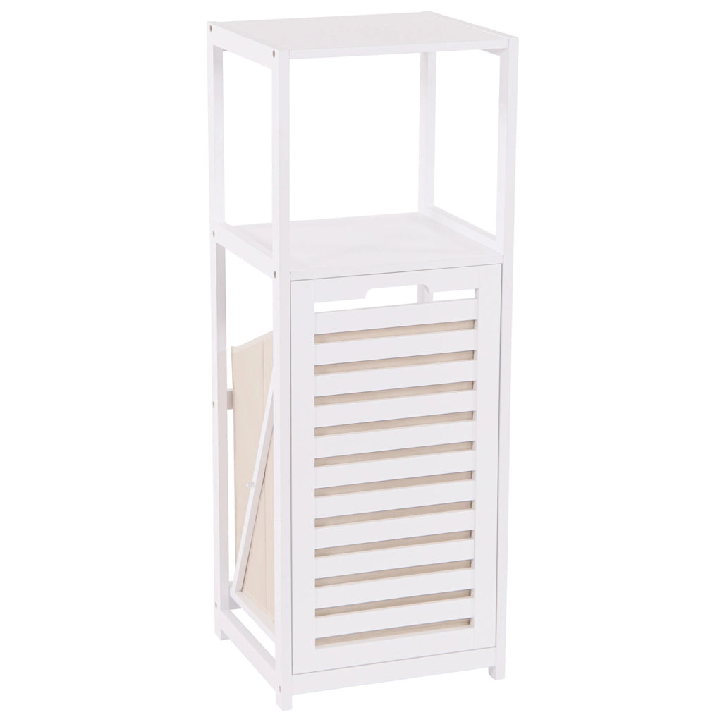 Adelaide - mobiletto multiuso con 1 ripiano e 1 anta - 30x30x96h cm bianco