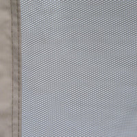 Set 4 Sedie da Giardino in Metallo e Tessuto Marrone