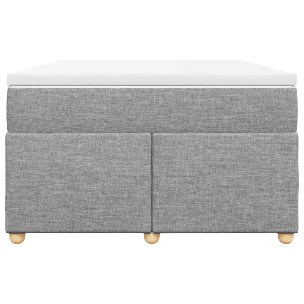Giroletto a Molle con Materasso Grigio Chiaro 120x200cm Tessuto 3285366