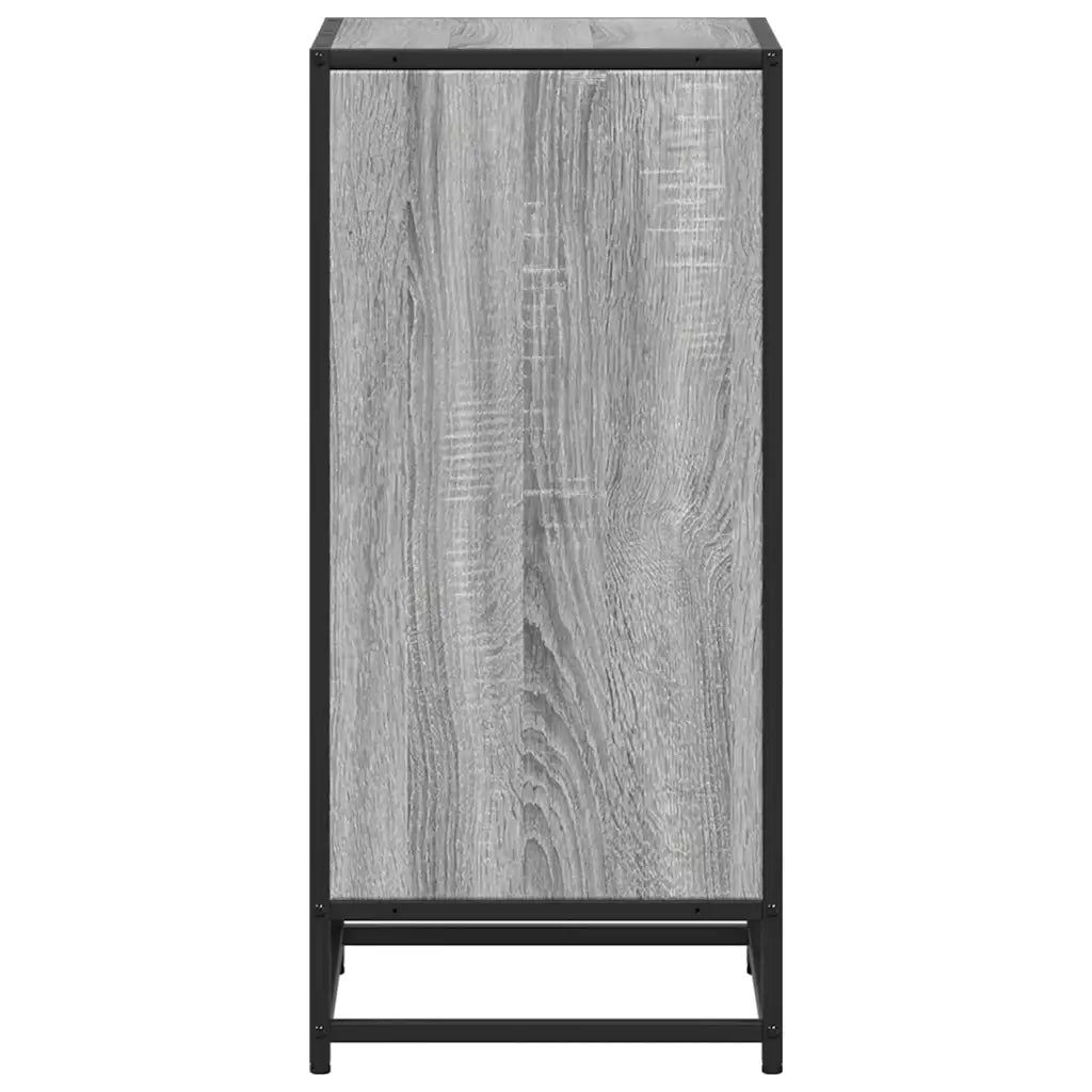 Libreria-Scaffale per Libri-Mobile di Stoccaggio Grigio Sonoma 40x35x76 cm in Legno Multistrato