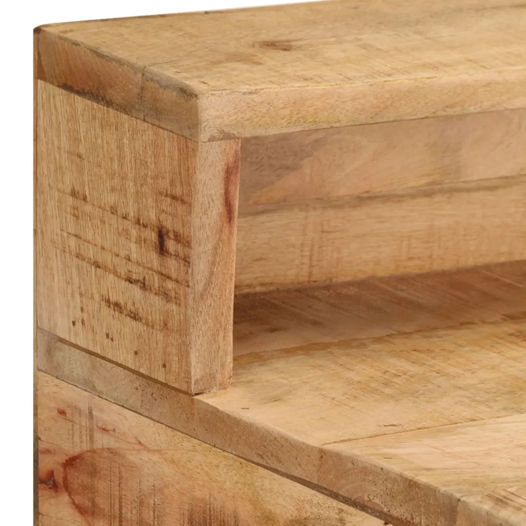 Scrivania | Tavolo da Ufficio 100x45x90 cm in Legno Massello di Mango Grezzo