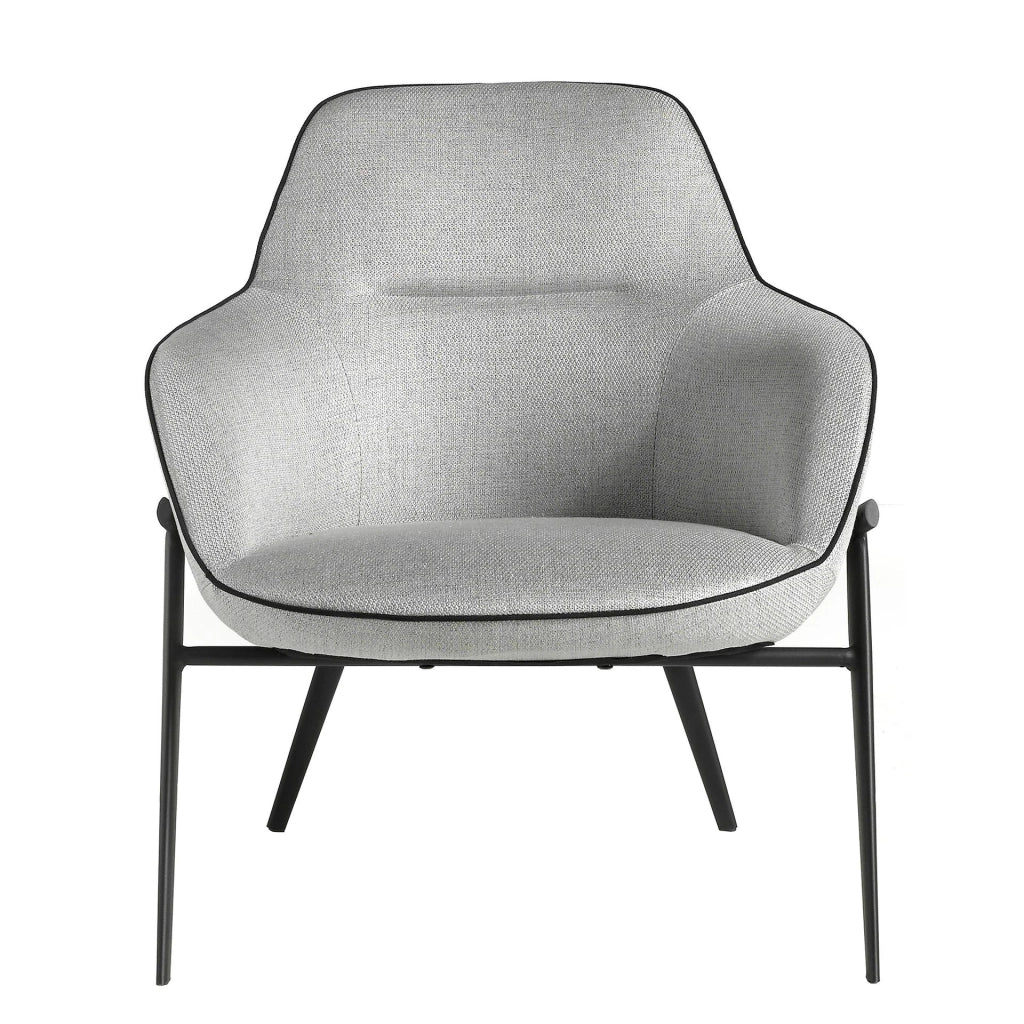 Poltrona in tessuto grigio
