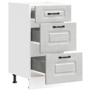 Mobile da cucina Kalmar pratico contenitore dimensioni 40 x 46 x 81,5 cm stile moderno legno composito grigio cemento 02_0050476