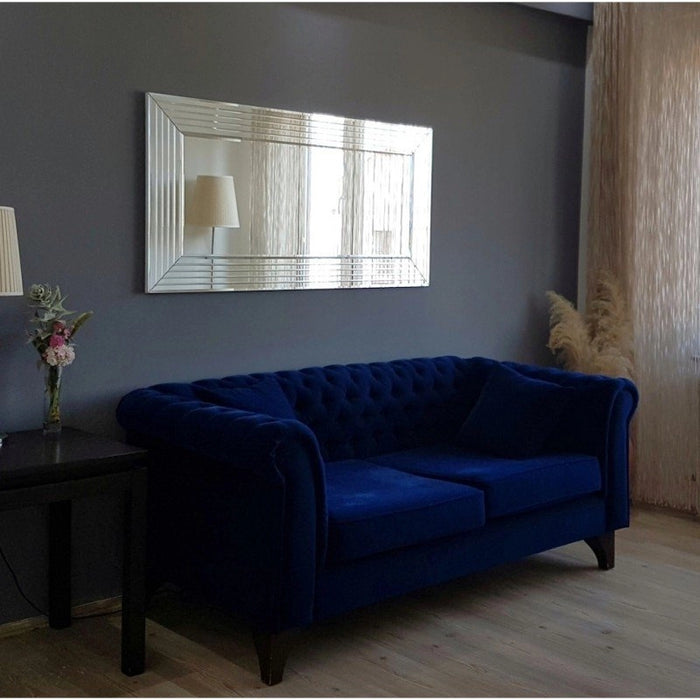 Cavezzo, Specchio Forma Rettangolare, 2.2x65h cm Argento