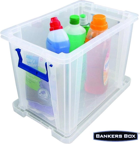 Scatola di Stoccaggio in Plastica - 18,5 Litri (Dimensioni Interni 28 x 32 x 20 cm)