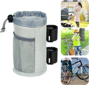 Bidone Portatile e Borsa di Carico per Biciclette, Borsa Multifunzionale per Biciclette, Bidone Impermeabile (Grigio)