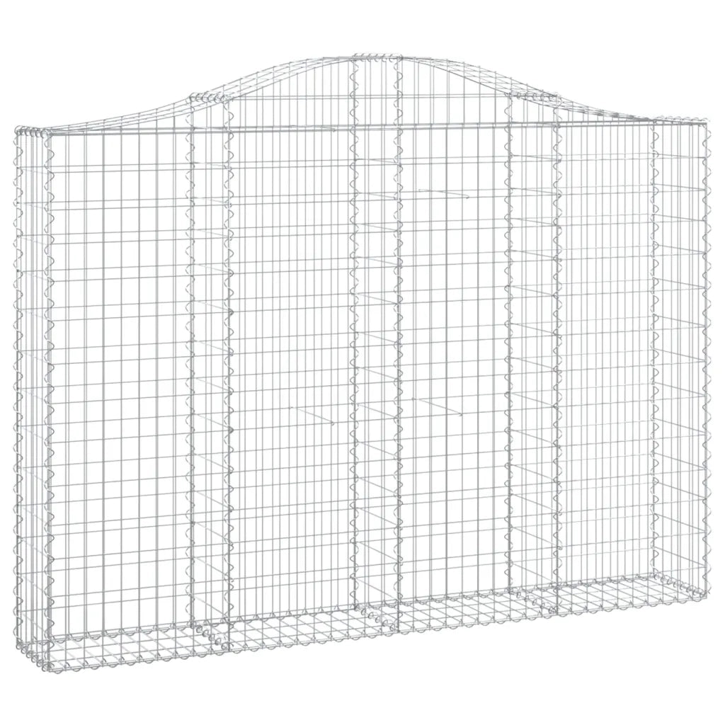 Cesti Gabbioni ad Arco 2 pz 200x30x140/160 cm Ferro Zincato 3145472