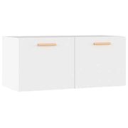 Armadietto a Muro | Mobile Parete Bianco 80x35x36,5cm Legno Multistrato