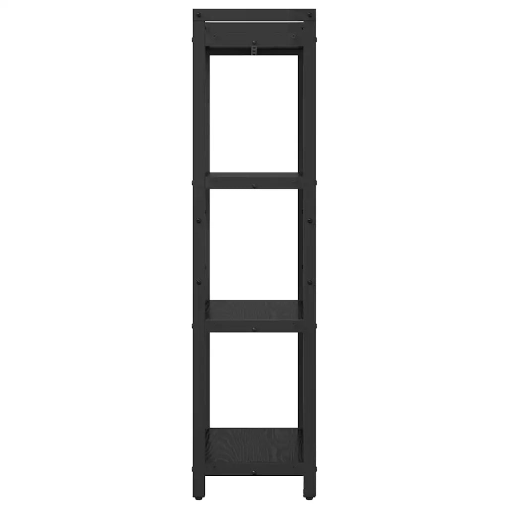 Libreria-Scaffale per Libri-Mobile di Stoccaggio Rovere Nero 40 x 30 x 85 cm Legno multistrato 731939