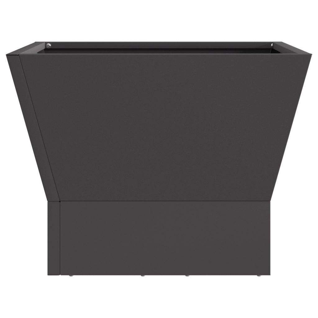 Focolare Quadrato Nero 40x40x30 cm Acciaio