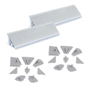 Tappeto antiscivolo per cassetti, Diamond, lunghezza 20m x 480mm, Tecnoplastica, Grigio antracite