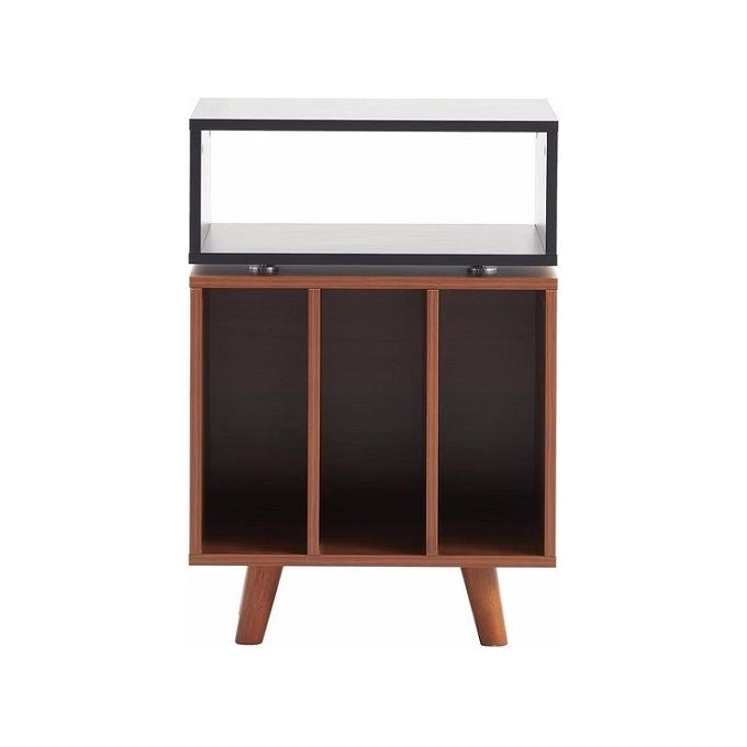 Norstone NORSTO70ABSWN Stockholm 700 Mobile Hi-Fi per Vinili e Componenti Audio Melammina colore Nero Satinato Noce