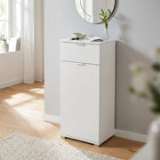 Armadietto da Bagno con cassetto in Legno Composito cm 45x38x103 - CURT