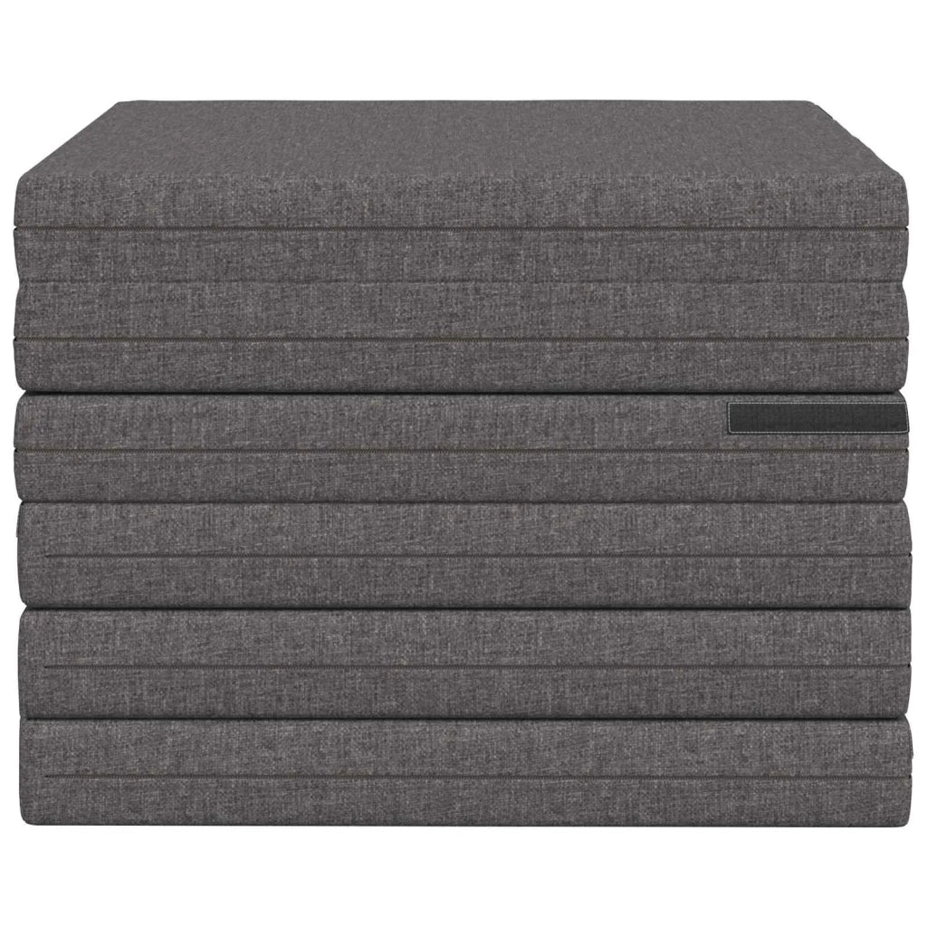 Divano Letto Pieghevole 140 x 67 x 15 cm Grigio Chiaro 900268