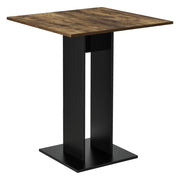Tavolo da pranzo quadrato per cucina/soggiorno 78 cm marrone/nero 03_0006124