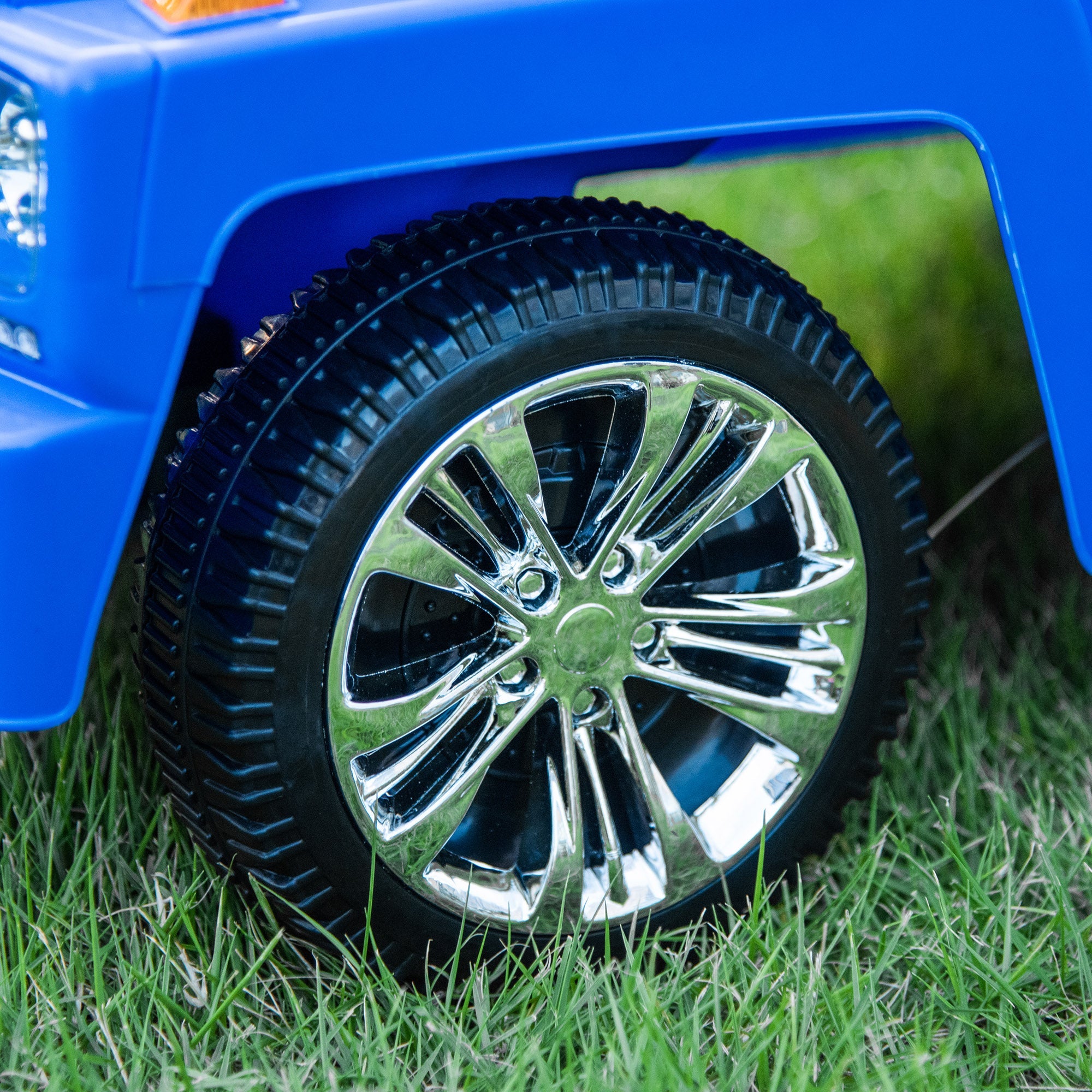 Auto Macchina Cavalcabile Fuoristrada per Bambini Clacson e Musica Blu