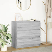 Credenza Grigio Sonoma 80x35x76 cm in Legno Multistrato 861738