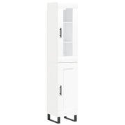 Credenza | Madia | Buffet da pranzo | Armadio da pranzo Bianca 34,5x34x180 cm in Legno Multistrato
