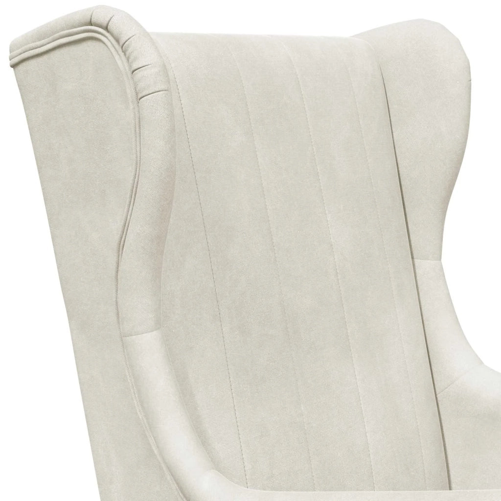 Poltrona | Sedia Relax Crema Velluto