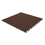 Set da 30 Piastrelle in Plastica Flessibili Drenanti 55,5 x 55,5 cm da Esterno Giardino 9,2 m2 colore: Marrone