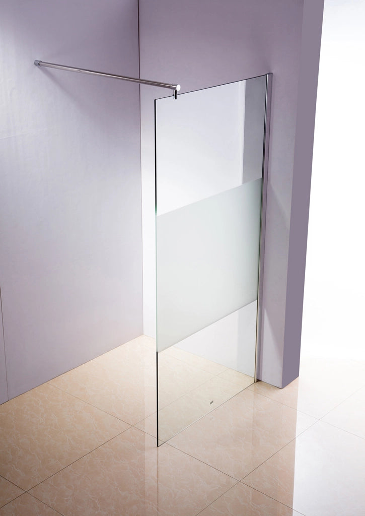 Cabina doccia 130x200x100cm rotonda, semisatinata