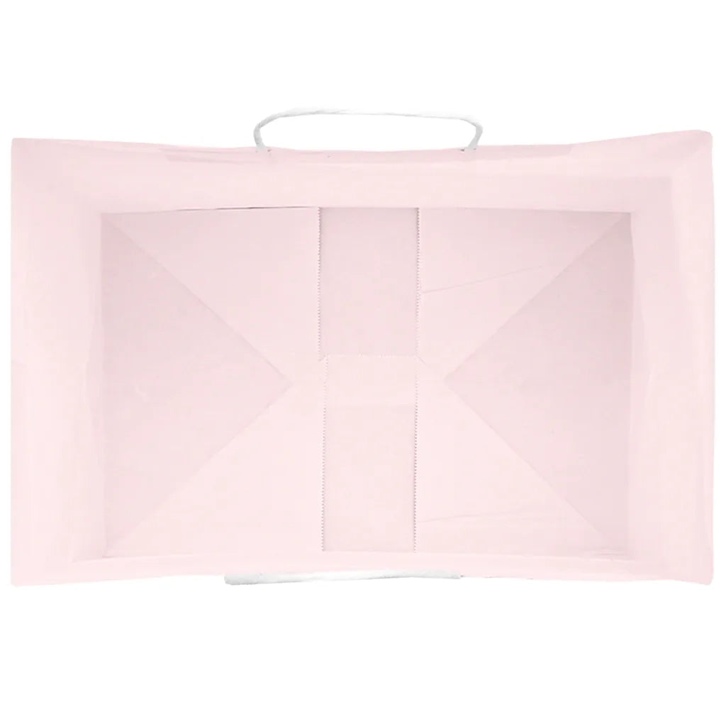 Sacchetti di Carta 250 pz con Manici Rosa 32x22x28 cm