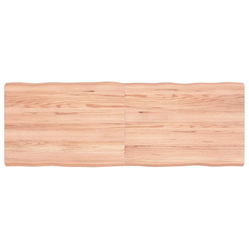 Piano Tavolo Marrone Chiaro 140x50x(2-6) cm Rovere Non Trattatocod mxl 70357