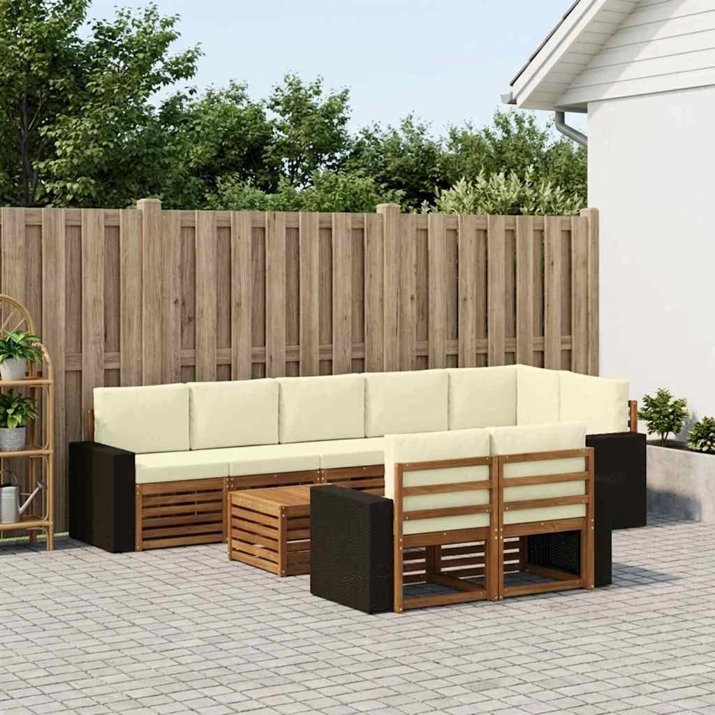 Set divani Legno di Acacia Massello 3384541