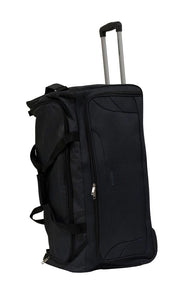 Borsone Trolley Grande Ultraleggero con Ruote in Poliestere Ravizzoni Bacco Nero