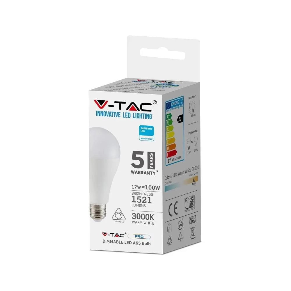 V-TAC Lampadina LED 17W E27 dimmerabile 4000K 1521lm