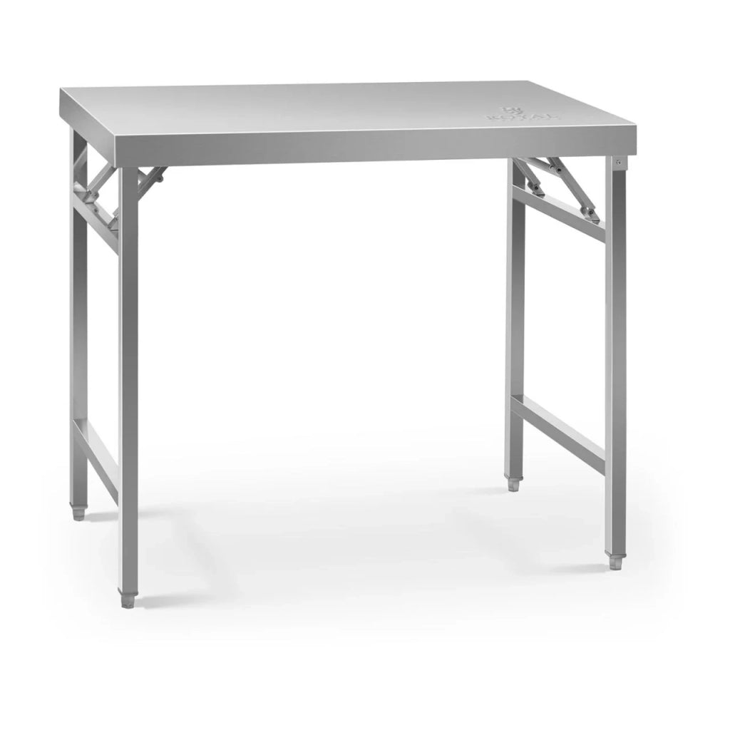Tavolo da lavoro professionale pieghevole da cucina acciaio inox 60 x 100 cm portata 200 kg 14_0003707