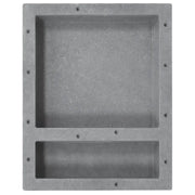 Nicchia da Doccia con 2 Scomparti Grigio Opaco 41x51x10 cm 151395