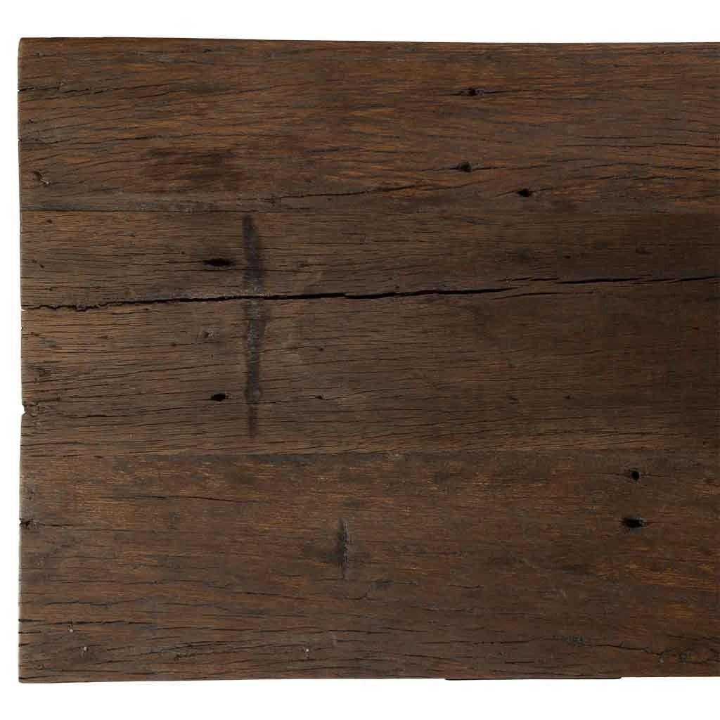 Mobile da ingresso in legno con 5 cassetti marrone, 110x40x85h cm
