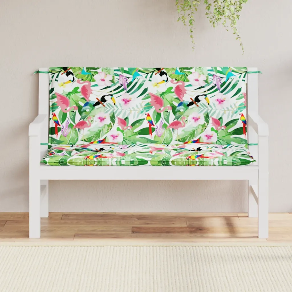 Cuscini Panca da Giardino 2pz Multicolore 120x50x7cm in Tessutocod mxl 94312